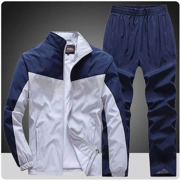Brand Loose Men's Set Spring Sports Jacket+Pants Tracksuit Men Fashion.