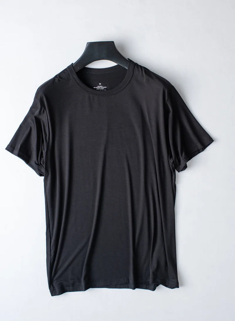Modal Cotton Pajamas Suit Summer Men's Thin Loose Short-sleeved Shorts.