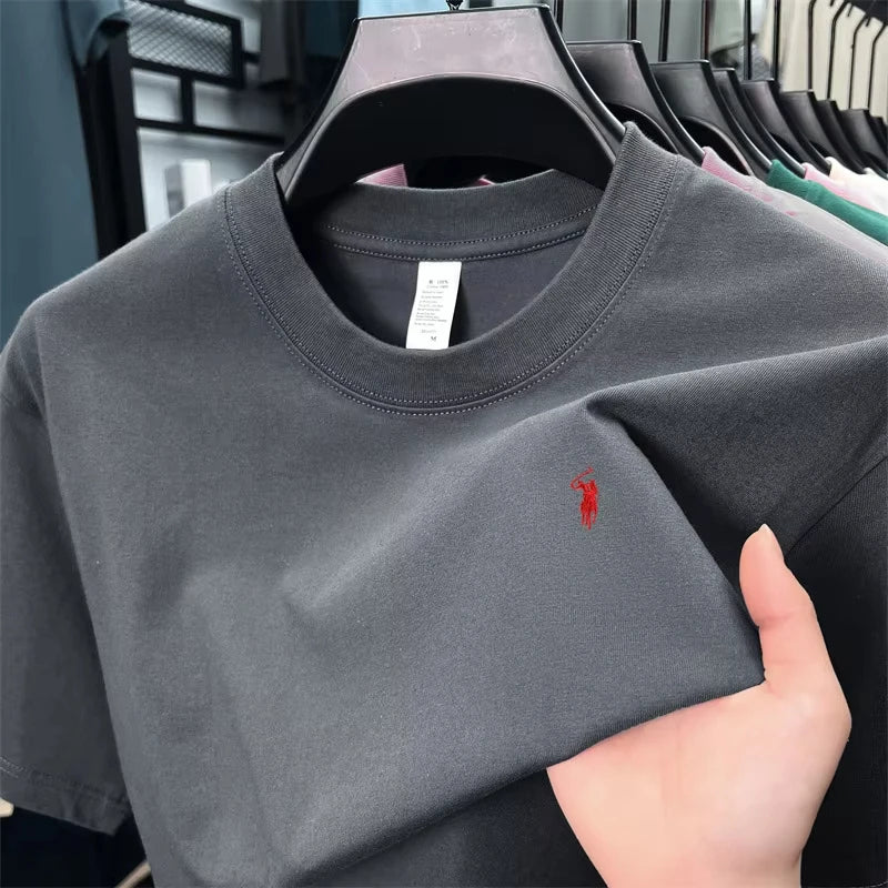 pure cotton high-end short-sleeved T-shirt, summer designer brand.