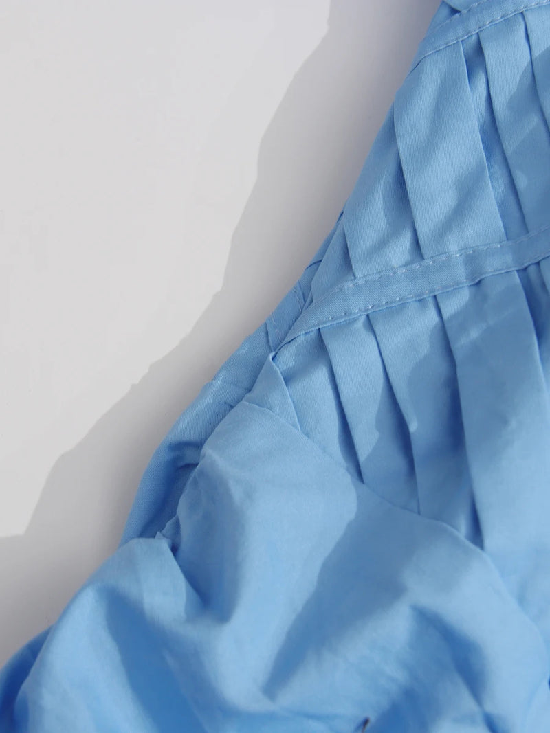 Solid Spliced Folds Irregular Long Dresses for Women.