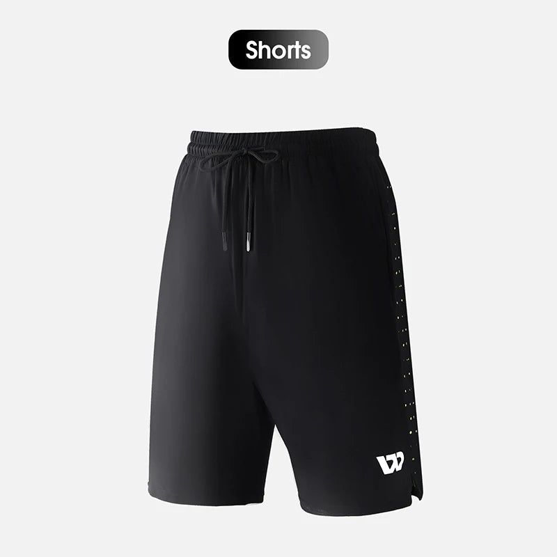 WEST BIKING 3Pcs Sport Sets Men's Short Sleeve T-shirt Loose Shorts.