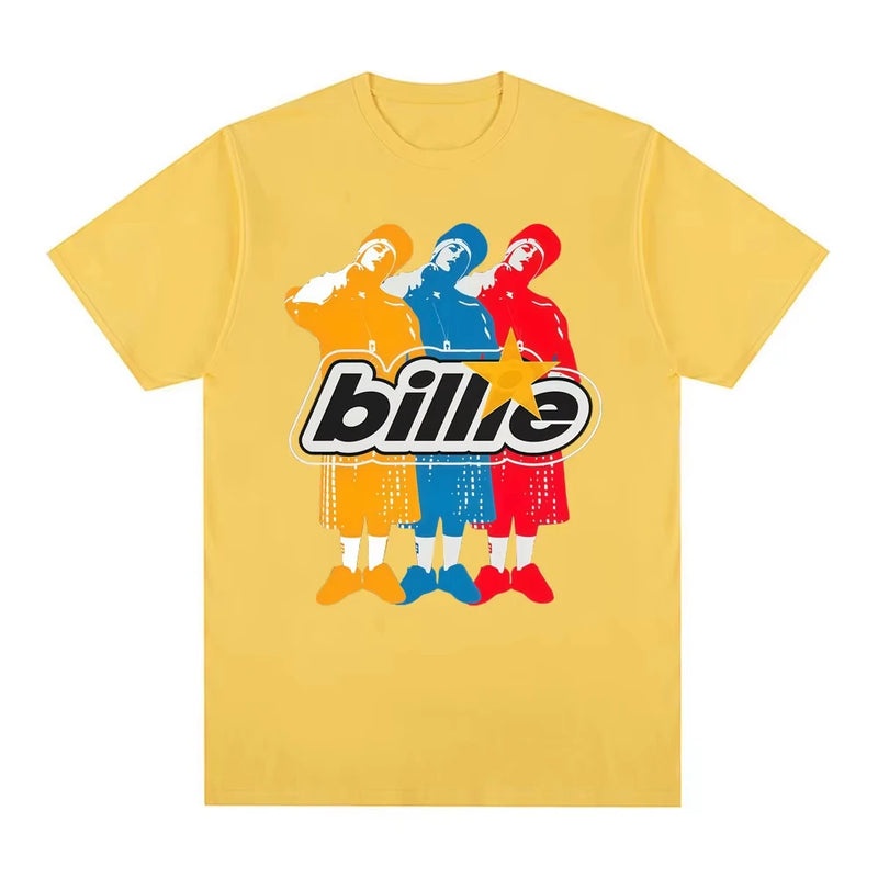 Singer Billie Eilish Same Style 100_cotton Men's Shirt Summer Oversized Women's.