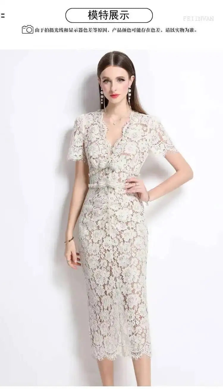 Women’s Luxury Crystal Bow Evening Formal Dress.