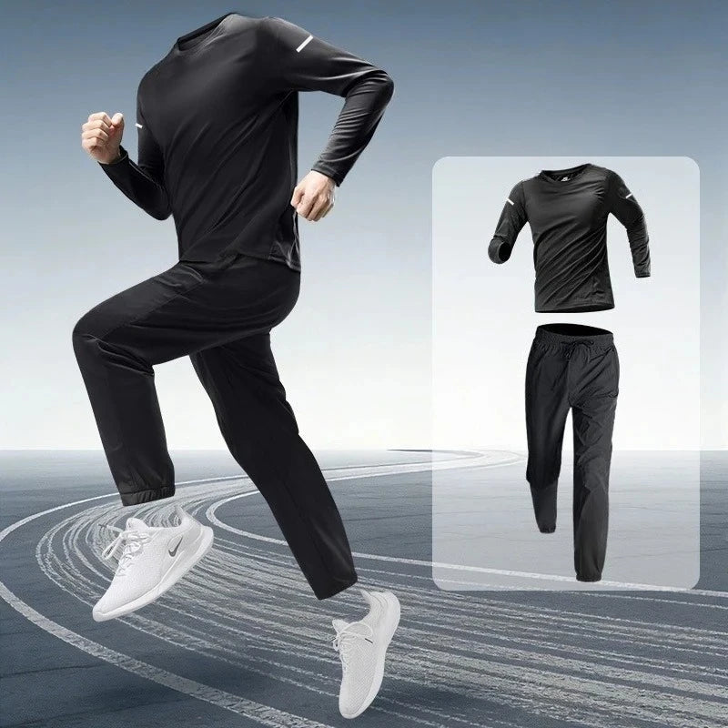 Autumn Men's Jogging Tracksuit Sportswear Men Running Suit Spring Male.