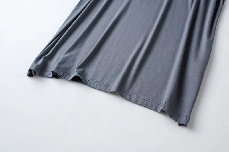 Modal Cotton Pajamas Suit Summer Men's Thin Loose Short-sleeved Shorts.