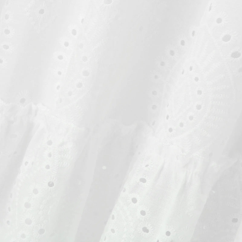 Summer Cotton White Dress for Women.