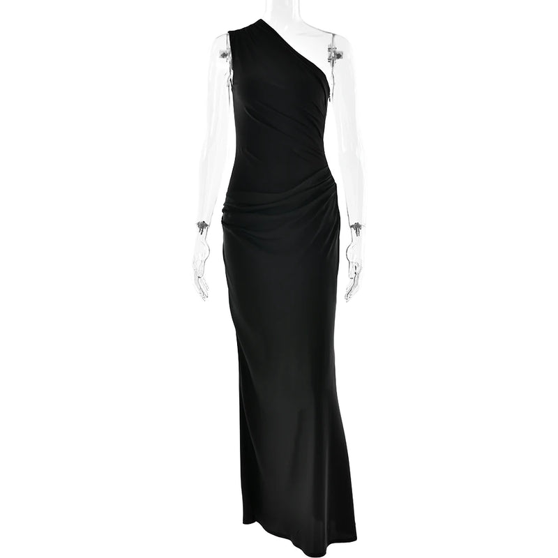Women’s Maxi Dress Brown Sleeveless Evening Dress.