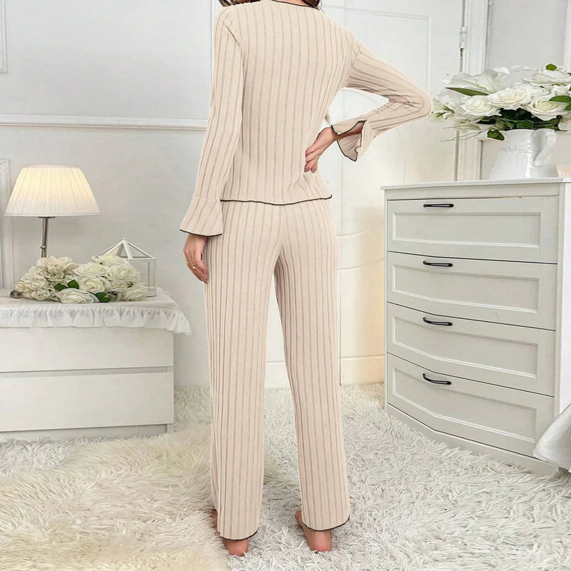 Sleepwear Women Pajama Set Woman Women's Home Clothes Trousers Sets.