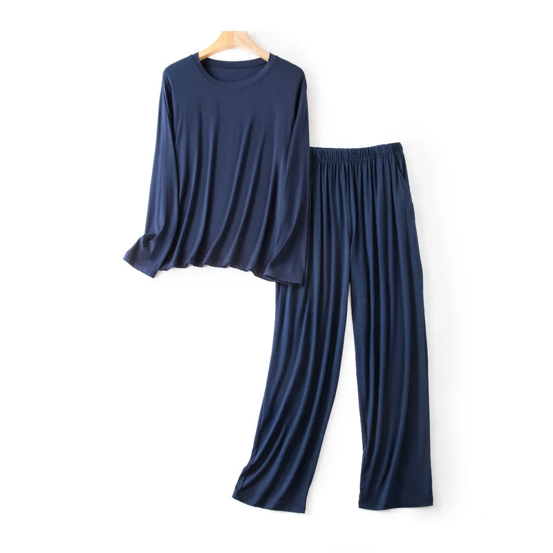 Men's Pajamas Set Plus Size Modal Soft Sleepwear.