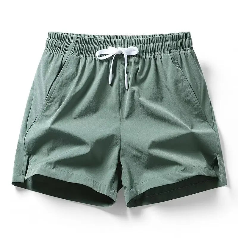 1pcs Summer Men Ice Silk Shorts Quick Drying Running Gym Pants Homme.