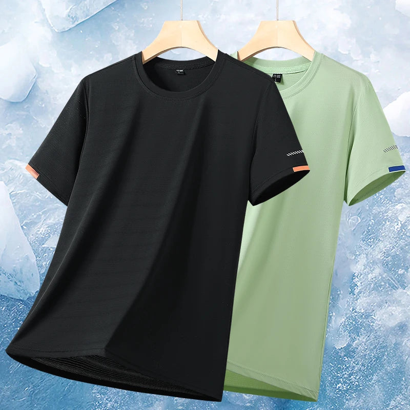 Summer Men's Outdoor Comprehensive Training Sweat Wicking T-shirt Trendy.
