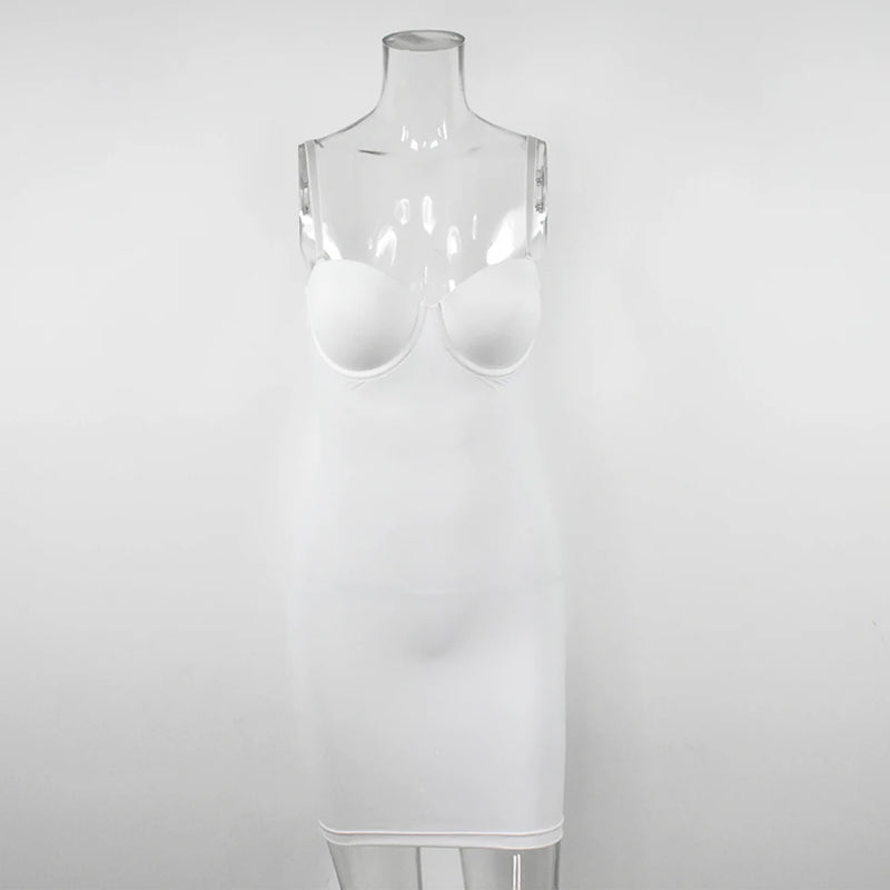 Short Bodycon Dress Backless Skinny Straps Solid Casual Sexy for Women.