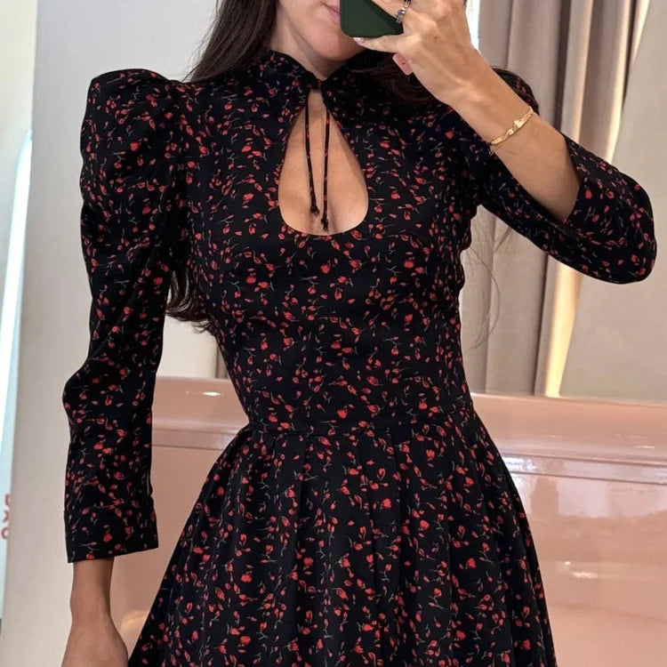 Women’s Tossy Printed Lace-Up Fashion Dress.