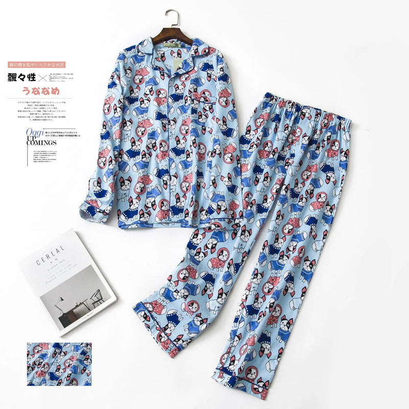 Men's Long Sleeve Plaid Velvet Set Autumn Winter Pajamas.