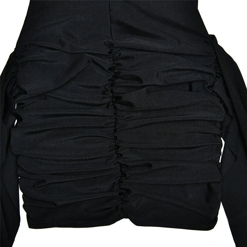 Mozision Turtleneck Sleeveless Sexy Mini Dress For Women.