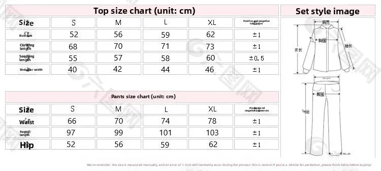 Loose Pure Cotton Long Sleeve Long Pants Sleepwear for Men And Women.