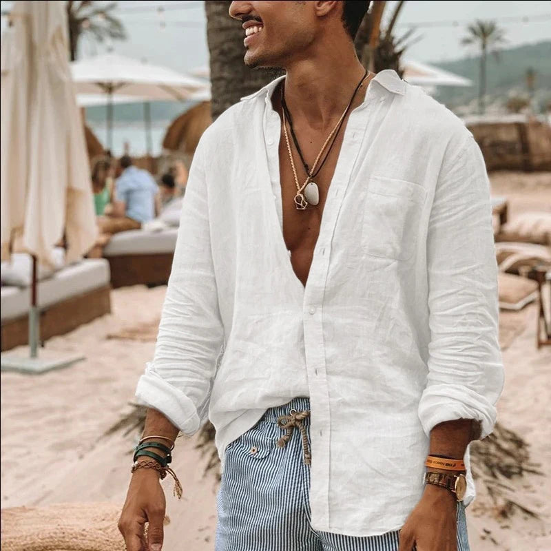 Men's Shirt Long Sleeve Regular Fit Men Casual Oversized Loose.