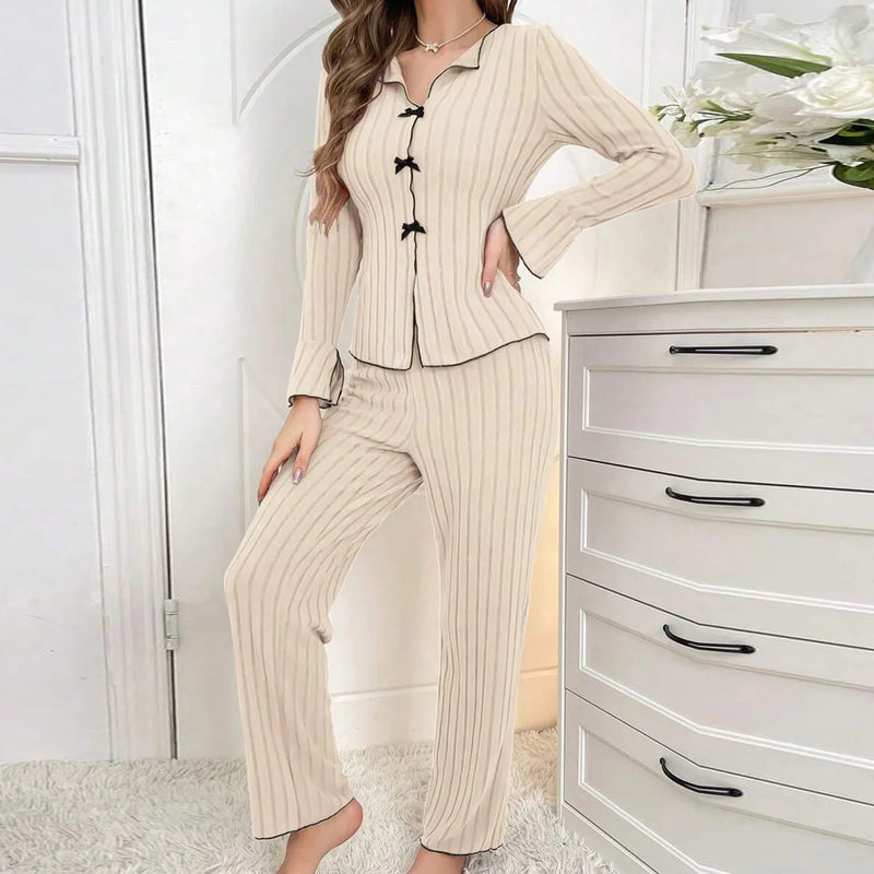 Sleepwear Women Pajama Set Woman Women's Home Clothes Trousers Sets.