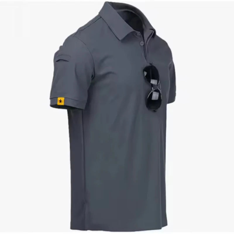 Men's Summer T-shirt Male Camping Hiking Trekking Fishing Training Running.