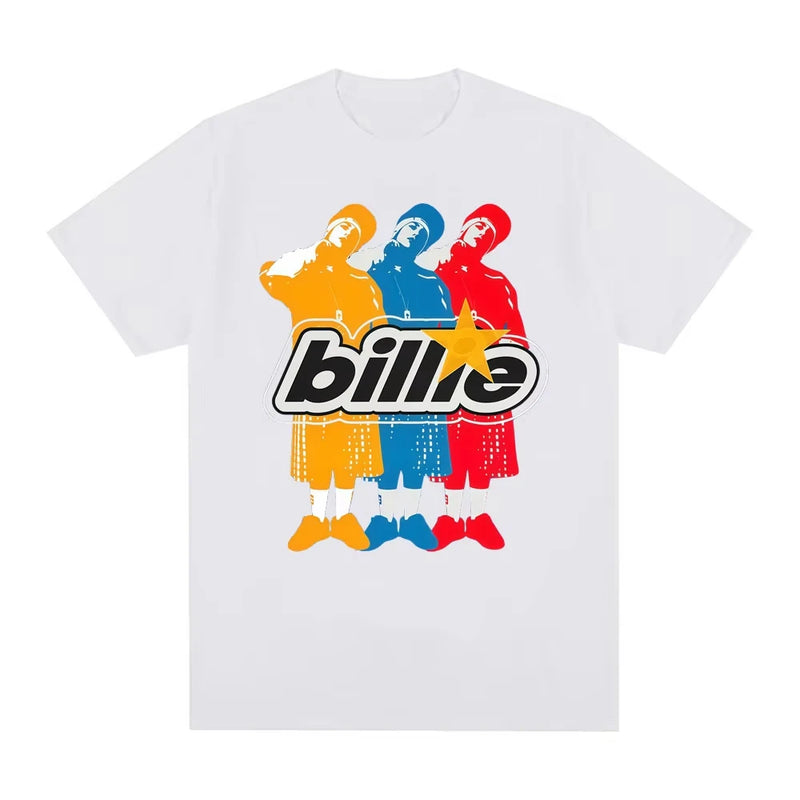 Singer Billie Eilish Same Style 100_cotton Men's Shirt Summer Oversized Women's.