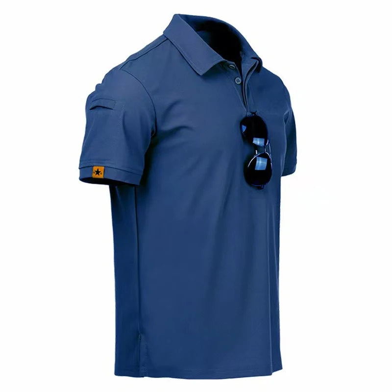 Men's Summer T-shirt Male Camping Hiking Trekking Fishing Training Running.