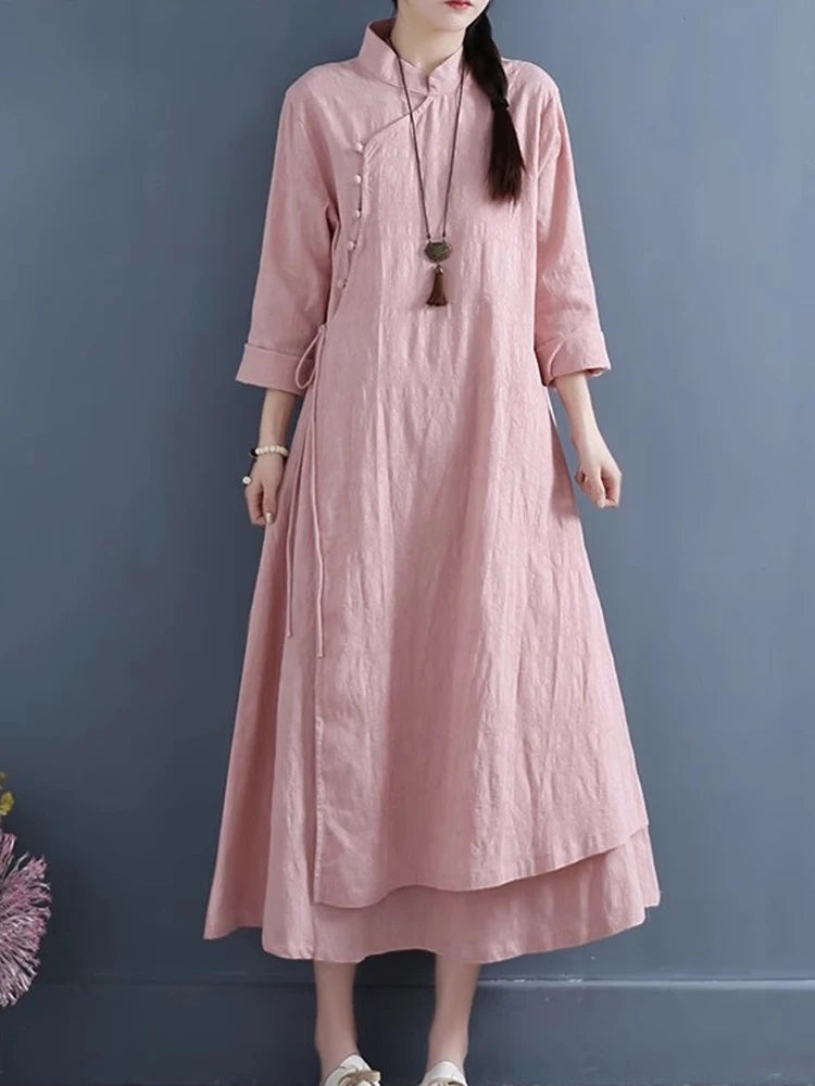 Spring Autumn New Womens Dresses Vestidos Robe Elbise Loose.