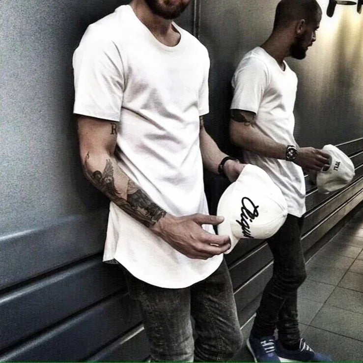 MRMT High Street Arc Hem Mens T Shirt High Quality Cotton Men T-Shirt.