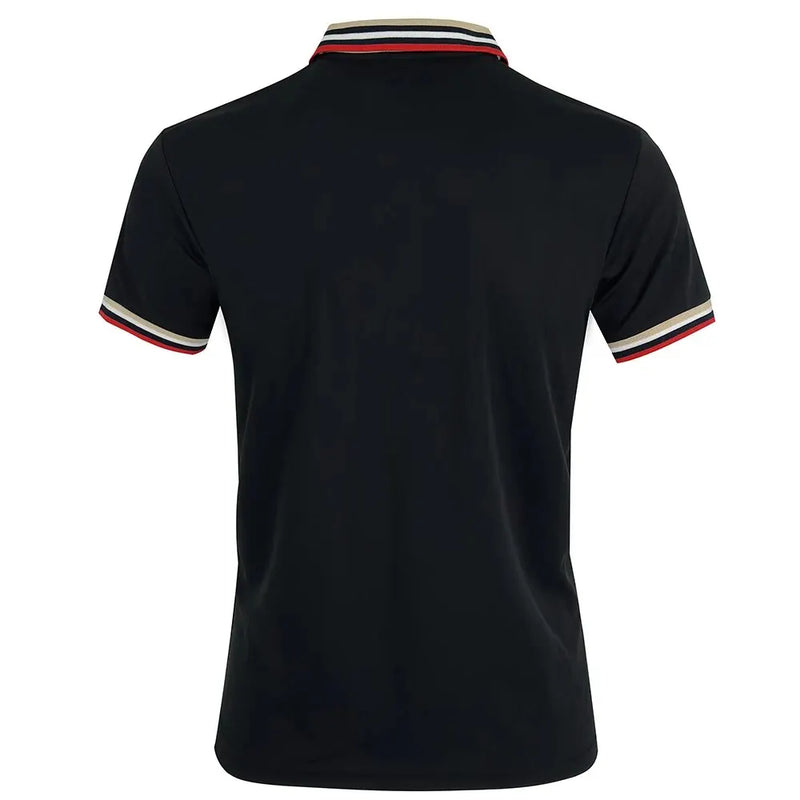 Men Summer Solid Casual Office Breathable Cotton Polo Shirt Fashion.