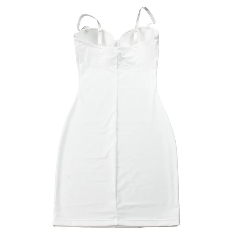 Short Bodycon Dress Backless Skinny Straps Solid Casual Sexy for Women.
