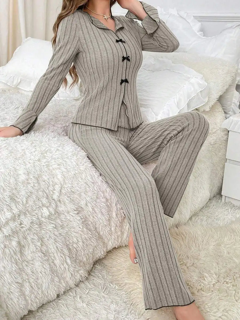 Sleepwear Women Pajama Set Woman Women's Home Clothes Trousers Sets.