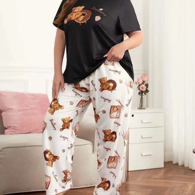 Women's 2 Piece Pajama Set Sleepwear Loungewear Pj Sets.