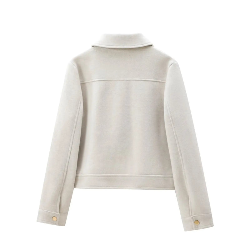 Women's Zipper Jacket Coat New Winter Long Sleeve Pocket Outerwear Coat.