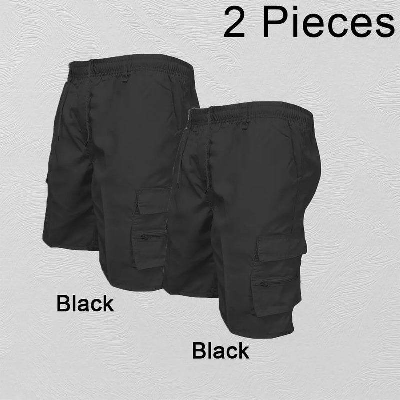 Fashion Men's Cargo Shorts Mens Casual Pants Casual Big Pocket Sports.