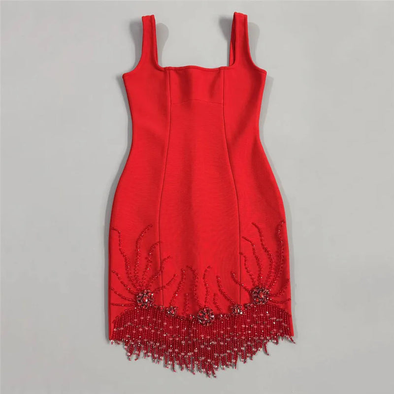 Women Sexy Sleeveless Bandage Dress.
