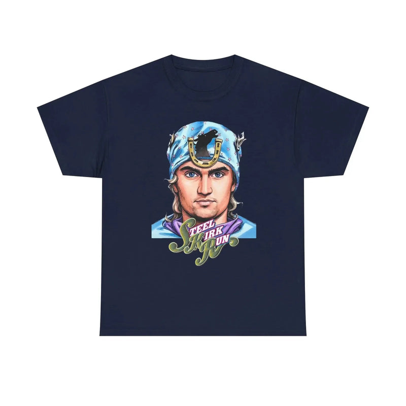Jojo 7 Steel Ball Run Anime Pattern Charlie Kirk and Gyro Zeppeli Cotton T-shirt.