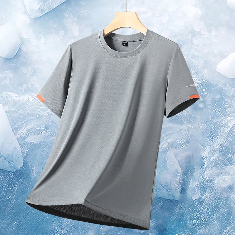 Summer Men's Outdoor Comprehensive Training Sweat Wicking T-shirt Trendy.