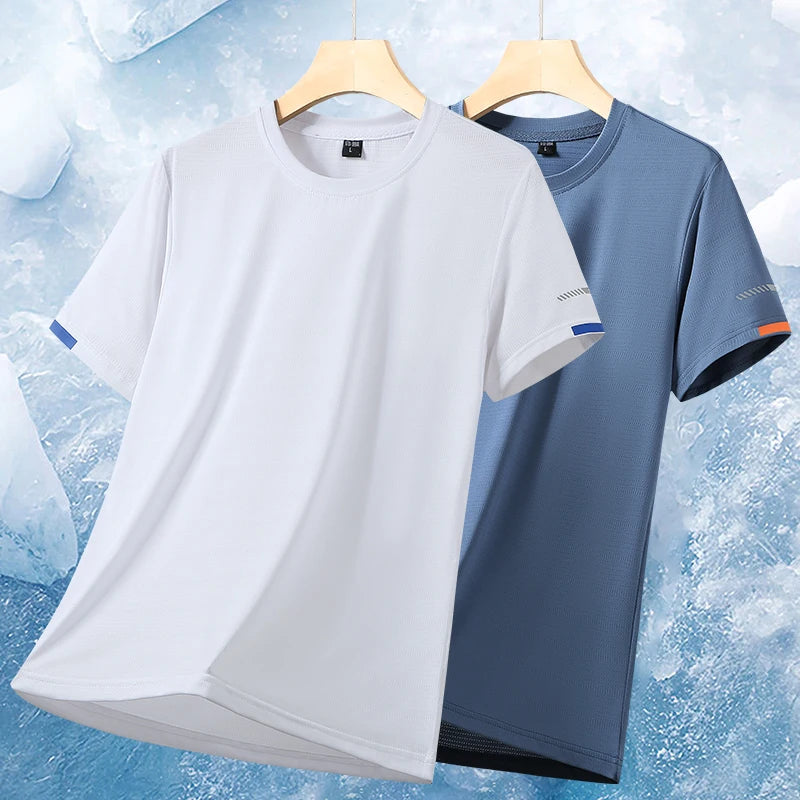 Summer Men's Outdoor Comprehensive Training Sweat Wicking T-shirt Trendy.