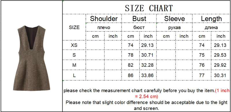 Women's Sleeveless Dress Autumn Winter New Style.