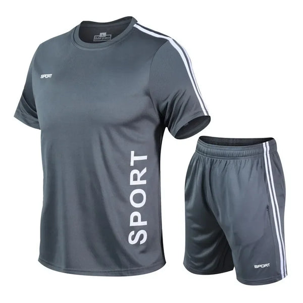 Men Running Summer Latest Sportswear Polyester Printed T-shirt.
