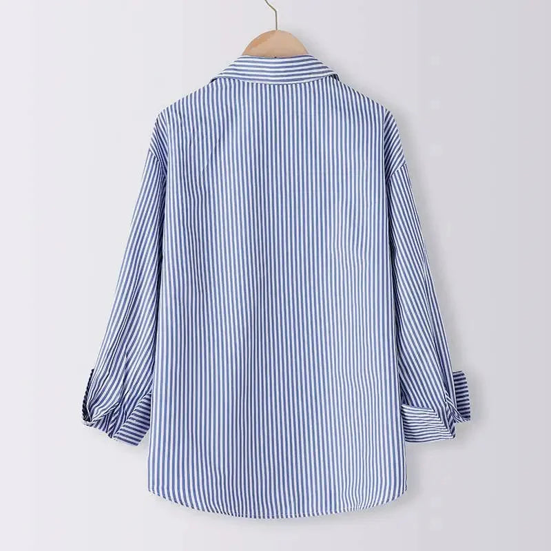 Women Spring Summer Blouses Shirts Lady Fashion Casual Long Sleeve.