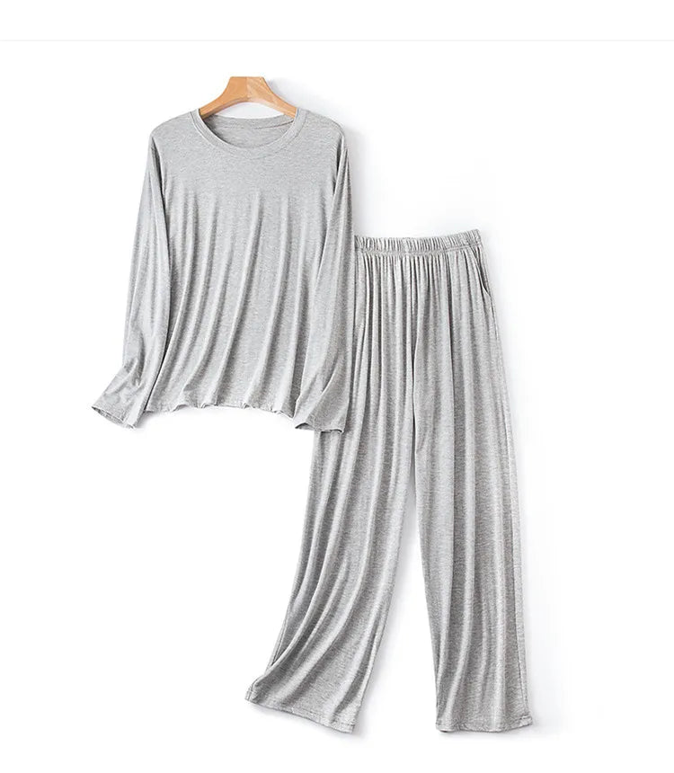 Men's Pajamas Set Plus Size Modal Soft Sleepwear.