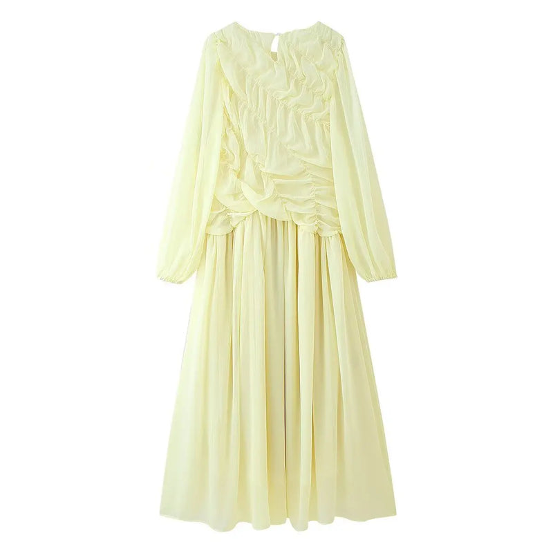 Women’s Elegant Casual Fold Cute Dress Spring Summer Elegant Dresses.