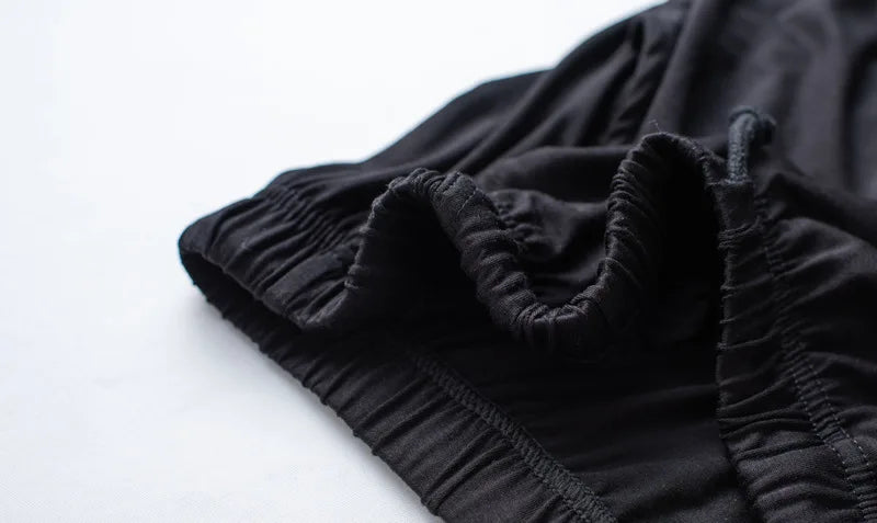 Modal Cotton Pajamas Suit Summer Men's Thin Loose Short-sleeved Shorts.