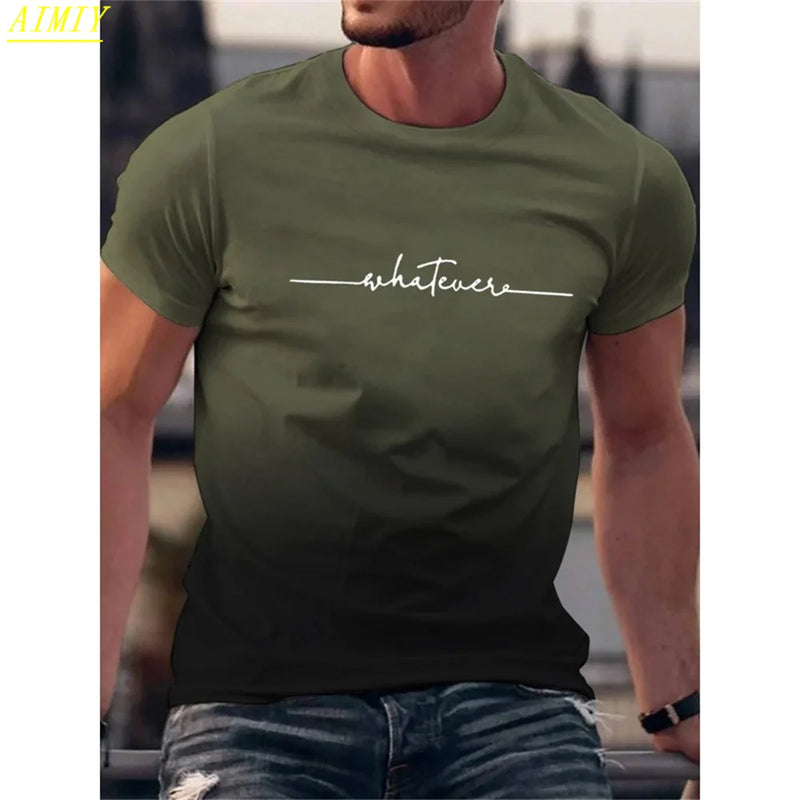 Man T-Shirt Casual Oversized Sports Loose Plus Milano Print Clothing Comfortable.