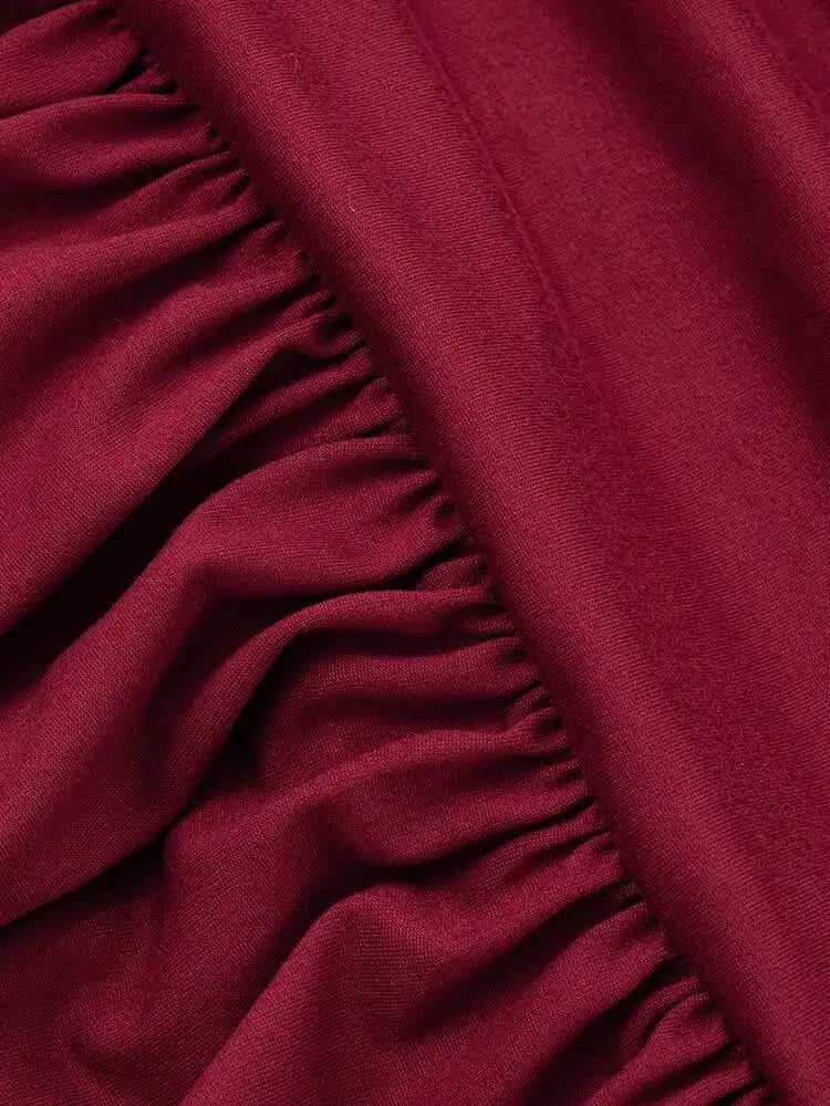 Mozision Off-shoulder Strapless Pleated Sexy Maxi Dress Women.