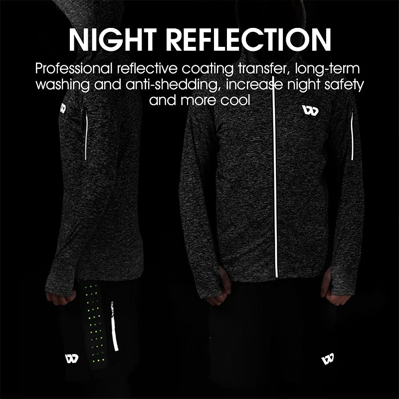 WEST BIKING 5Pcs Sport Suits Men's Compression Pants Top Shirt Long Sleeve.
