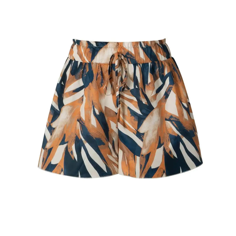 Women's Shorts Spring Summer Floral Print High Waist Shorts.