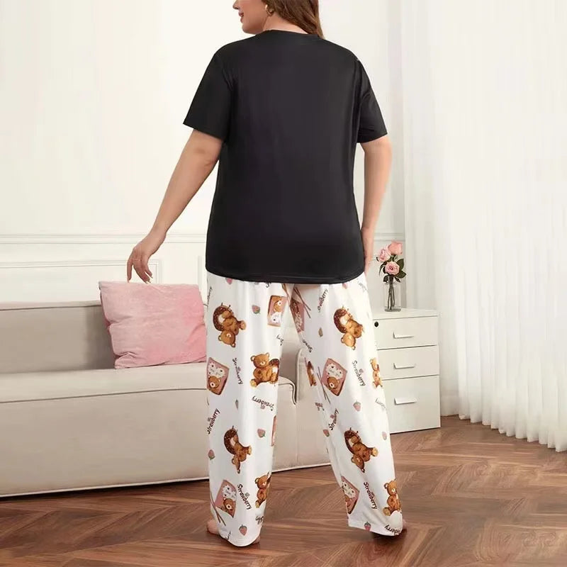 Women's 2 Piece Pajama Set Sleepwear Loungewear Pj Sets.