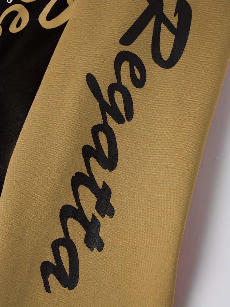 Men's Casual Sports Two-Piece Set Includes a Hooded Sweatshirt And Pants.