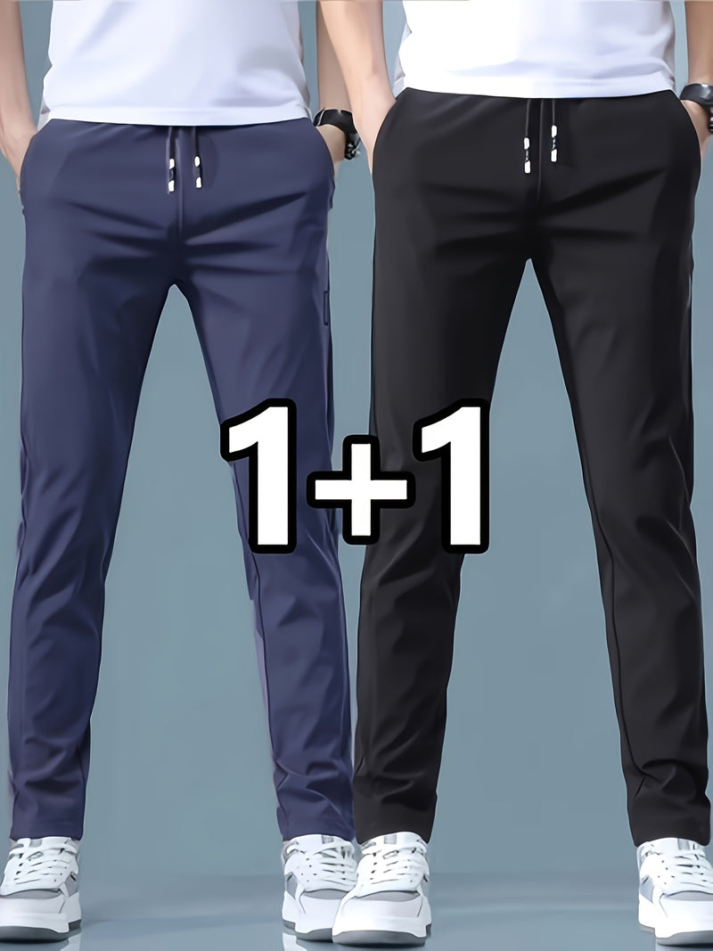 2-pcs Men's Quick-Dry Breathable Jogger Pants.